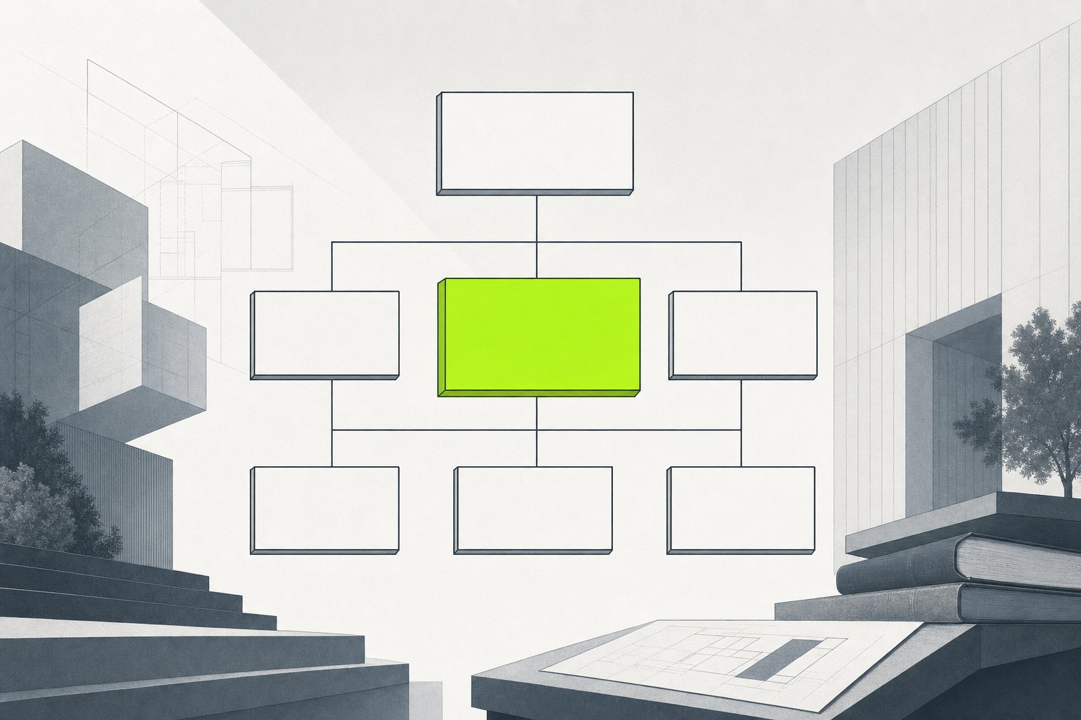 Org chart gaining one new filled node