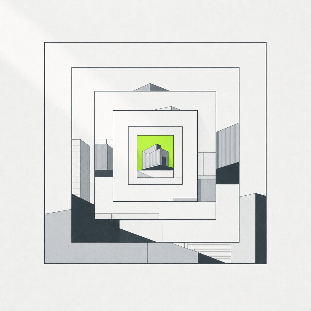 Nested rectangles showing a holding structure of entities